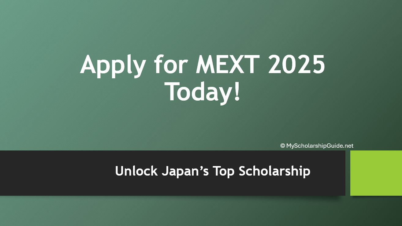 MEXT Scholarship 2025