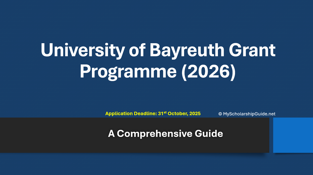 University of Bayreuth Grant Programme