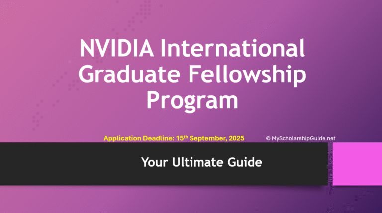NVIDIA International Graduate Fellowship Program