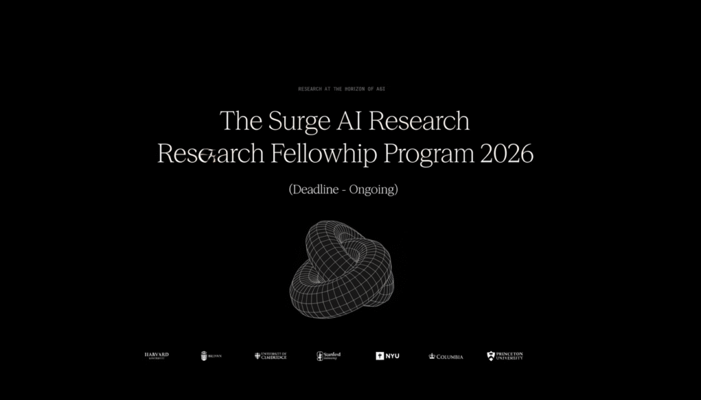 The Surge AI Research Fellowship Program 2026 (Open Globally)