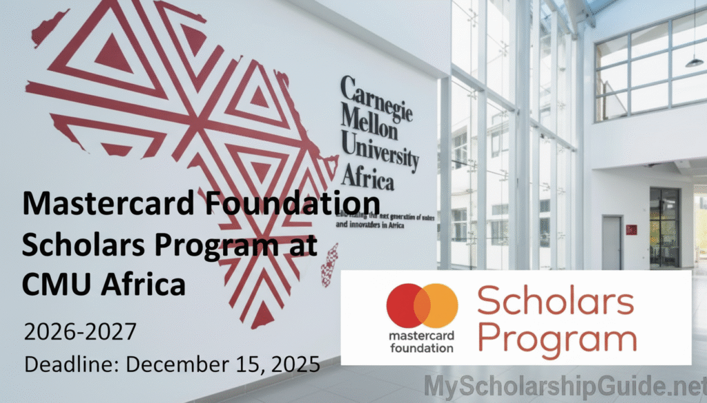 Mastercard Foundation Scholars Program at CMU Africa 2026-2027