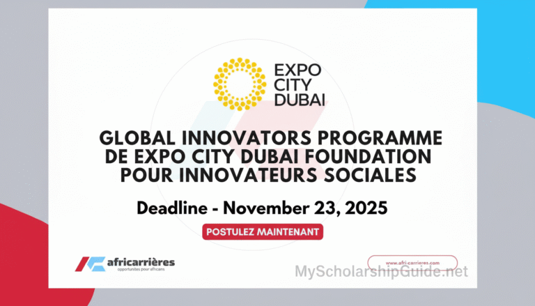 Expo City Dubai Global Innovators Programme 2025 for young Innovators (USD 100,000 grant)