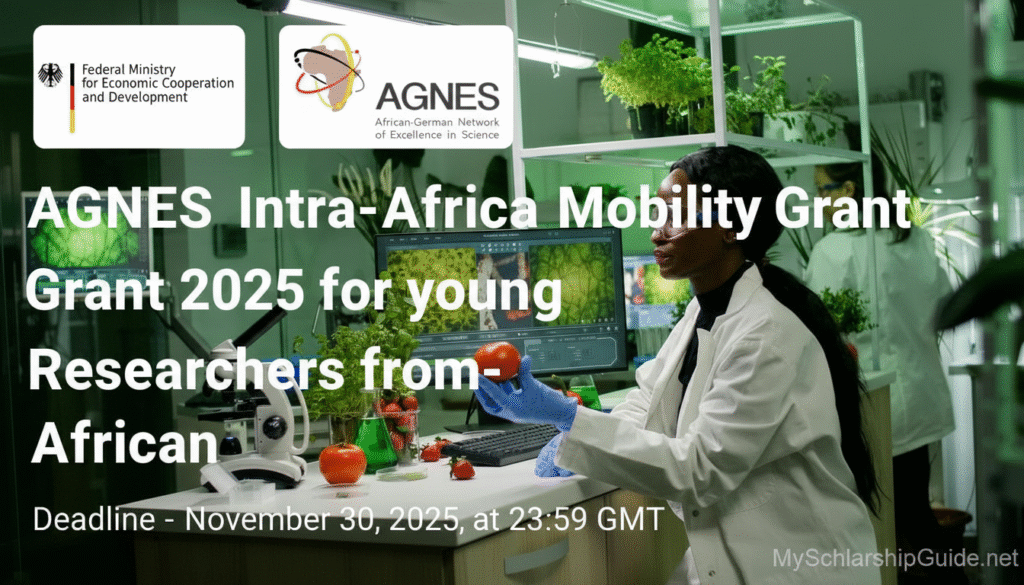 AGNES Intra-Africa Mobility Grant 2025 for young Researchers from sub-Saharan African